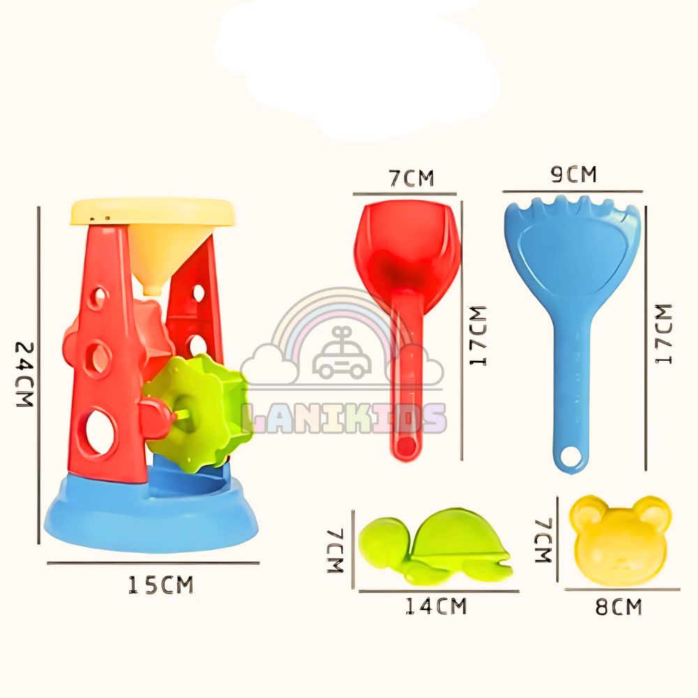 Guồng Cát Nhỏ – Đồng Hồ Cát Nhỏ Xanh Vàng Đỏ