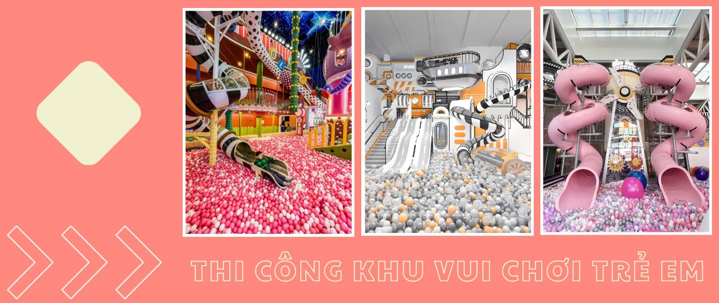 Thiết kế thi công khu vui chơi trẻ em, khu coffee kids