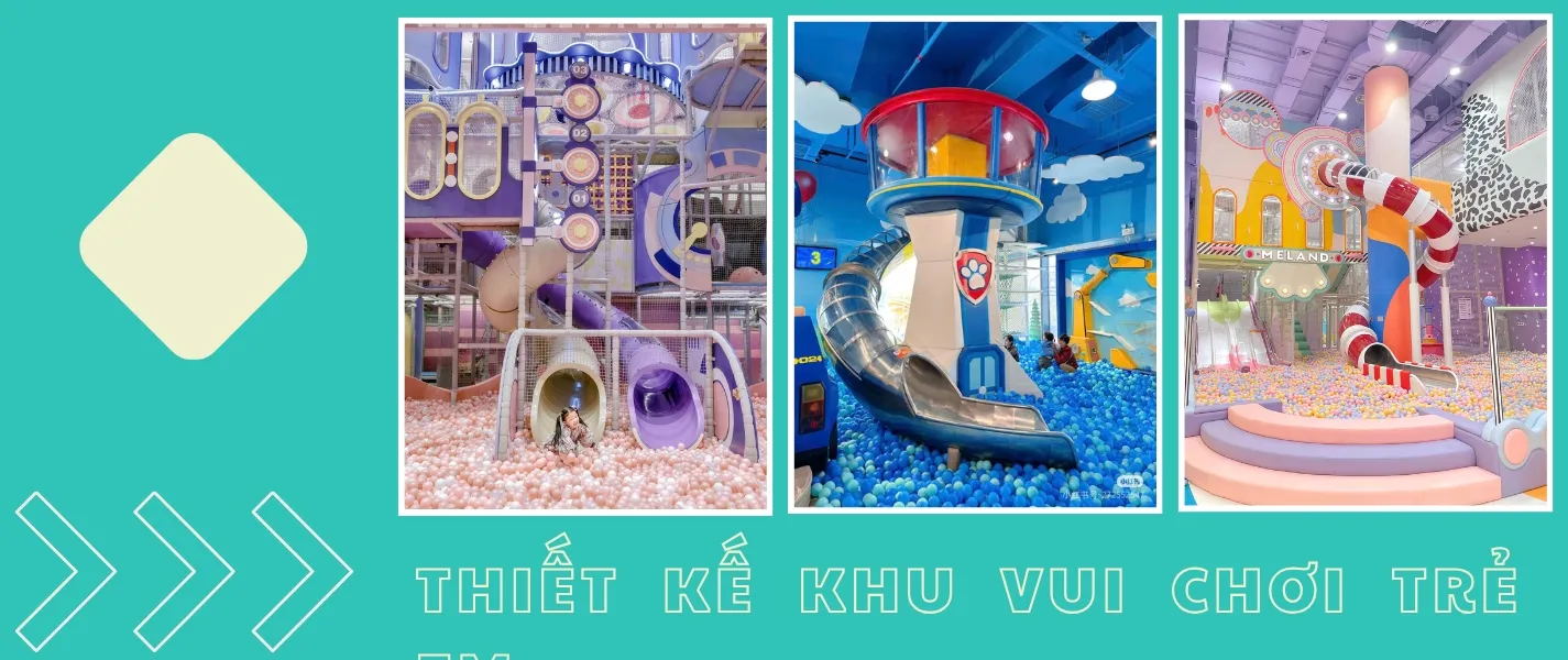 Thiết kế thi công khu vui chơi trẻ em, khu coffee kids