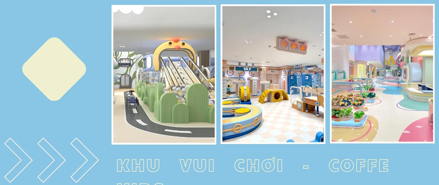 Thiết kế thi công khu vui chơi trẻ em, khu coffee kids
