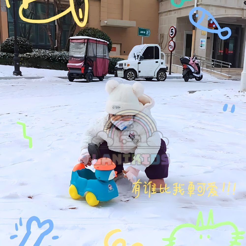Xe Chim cánh cụt – đồ chơi xúc cát hạt sứ hạt muồng lanikids