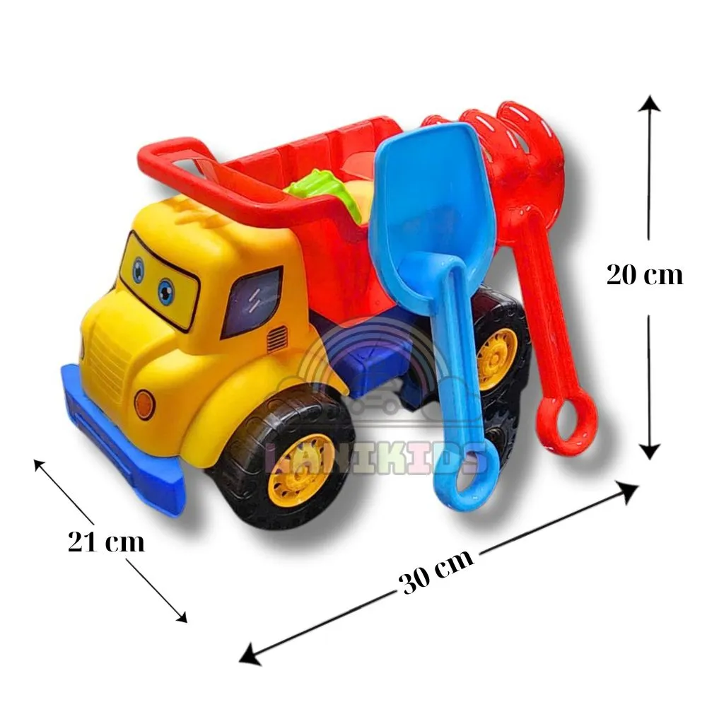 Xe Tải Ben Xúc Cát  - đồ chơi xúc cát hạt sứ hạt muồng lanikids (1)