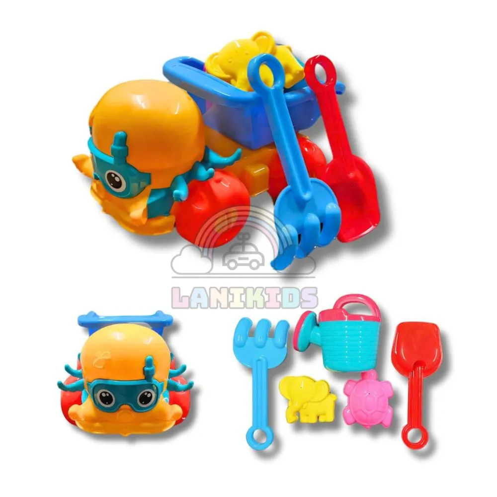 Xe Bạch Tuộc Xúc Cát nhựa chơi an toàn cho bé do Lanikids phân phối