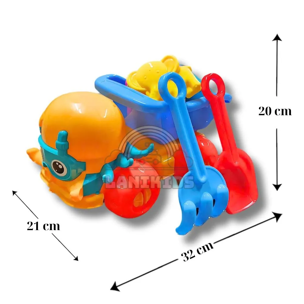 Xe Bạch Tuộc Xúc Cát nhựa chơi an toàn cho bé do Lanikids phân phối