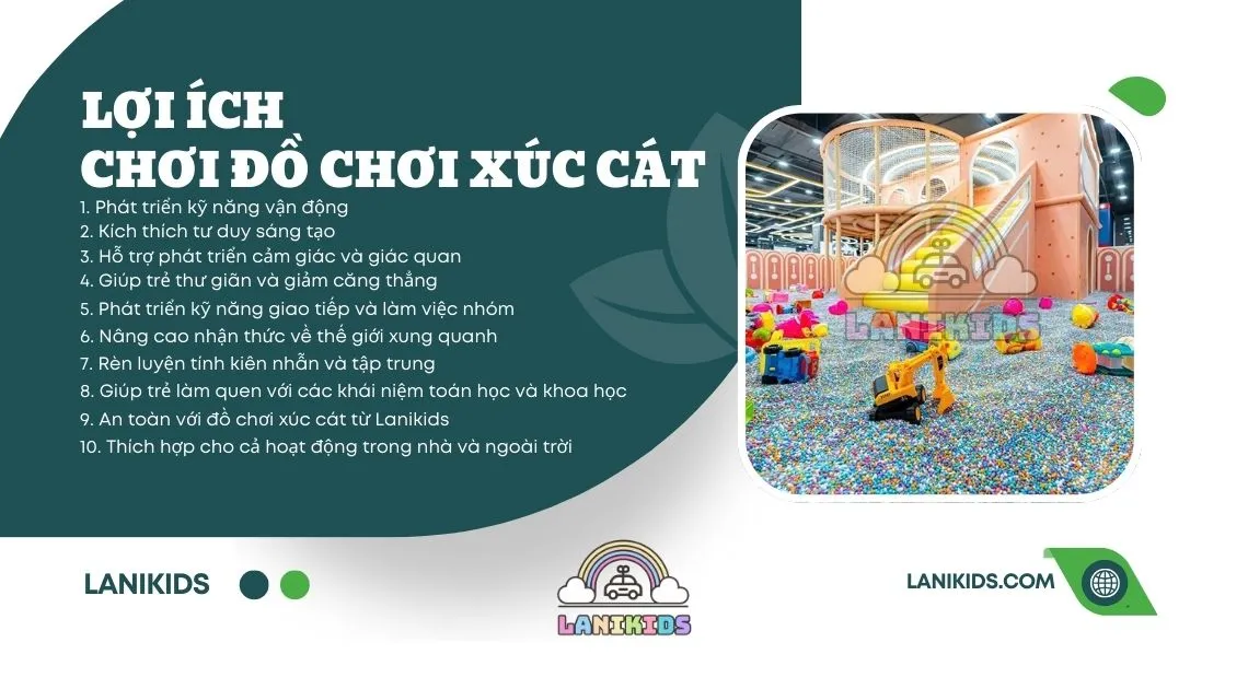 Lợi ích cho trẻ chơi đồ chơi xúc cát