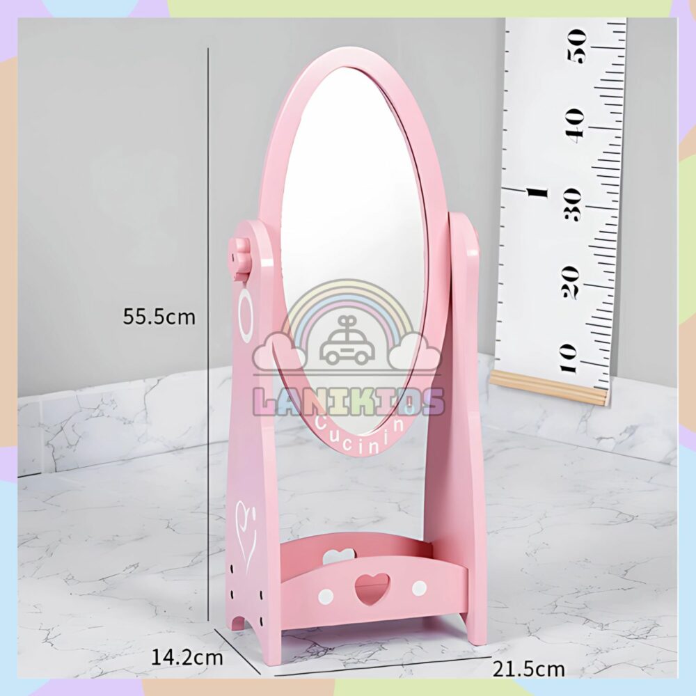 Gương Trang Điểm Gỗ Cho Bé – Thiết Kế Đáng Yêu, An Toàn, Kích Thích Trí Tưởng Tượng
