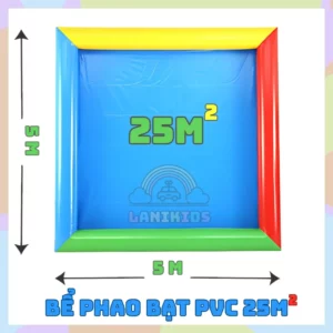 Bể Phao Bạt PVC 25m² Cho Trẻ – Đồ Chơi Câu Cá, Xúc Cát, Khu Vui Chơi Di Động Ngoài Trời