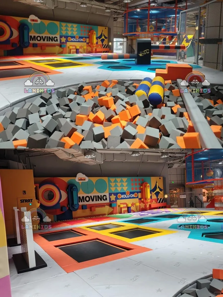 Khu Vui Chơi Vận Động Trampoline – Giải Pháp Thiết Kế Khu Vui Chơi Trẻ Em Nhập Khẩu Cao Cấp