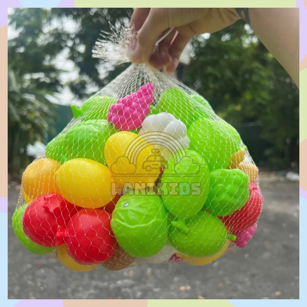 Túi Hoa Quả – Đồ Chơi Câu Cá Nam Châm An Toàn Cho Bé
