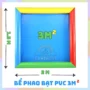 Bể Phao Bạt PVC 3m² Cho Trẻ – Đồ Chơi Câu Cá, Xúc Cát, Khu Vui Chơi Di Động Ngoài Trời