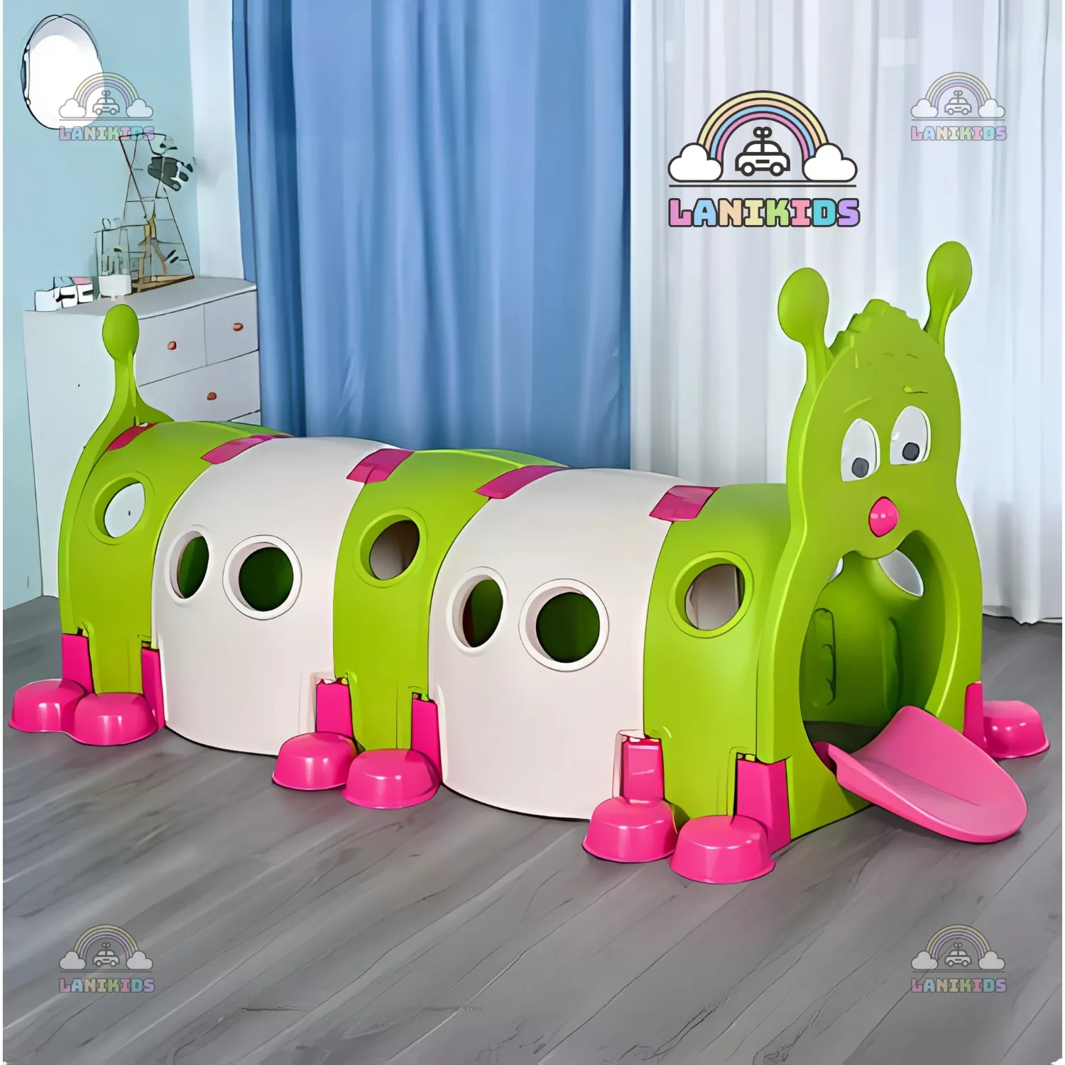 Hầm chui con sâu mầm non – Đồ chơi khu vui chơi trẻ em an toàn từ nhựa ABS nhập khẩu