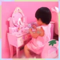 Bộ Trang Điểm Gỗ 1 Gương Hồng – Món Quà Hướng Nghiệp Ngọt Ngào Cho Bé Gái