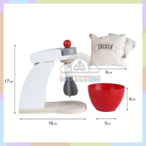Máy Trộn Bột Bằng Gỗ Cho Bé - Đồ Chơi Hướng Nghiệp An Toàn,