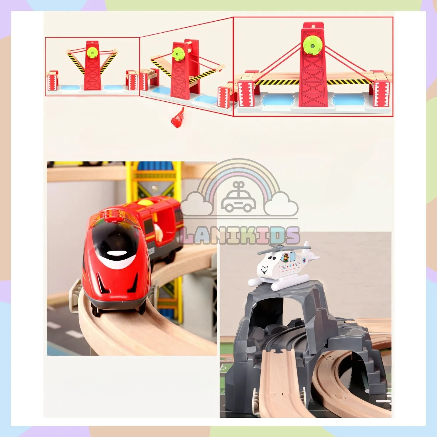 Bộ Sa Bàn Giao Thông Đồ Chơi Gỗ Cho Bé - Hướng Nghiệp & Tư Duy Sáng Tạo | Lanikids