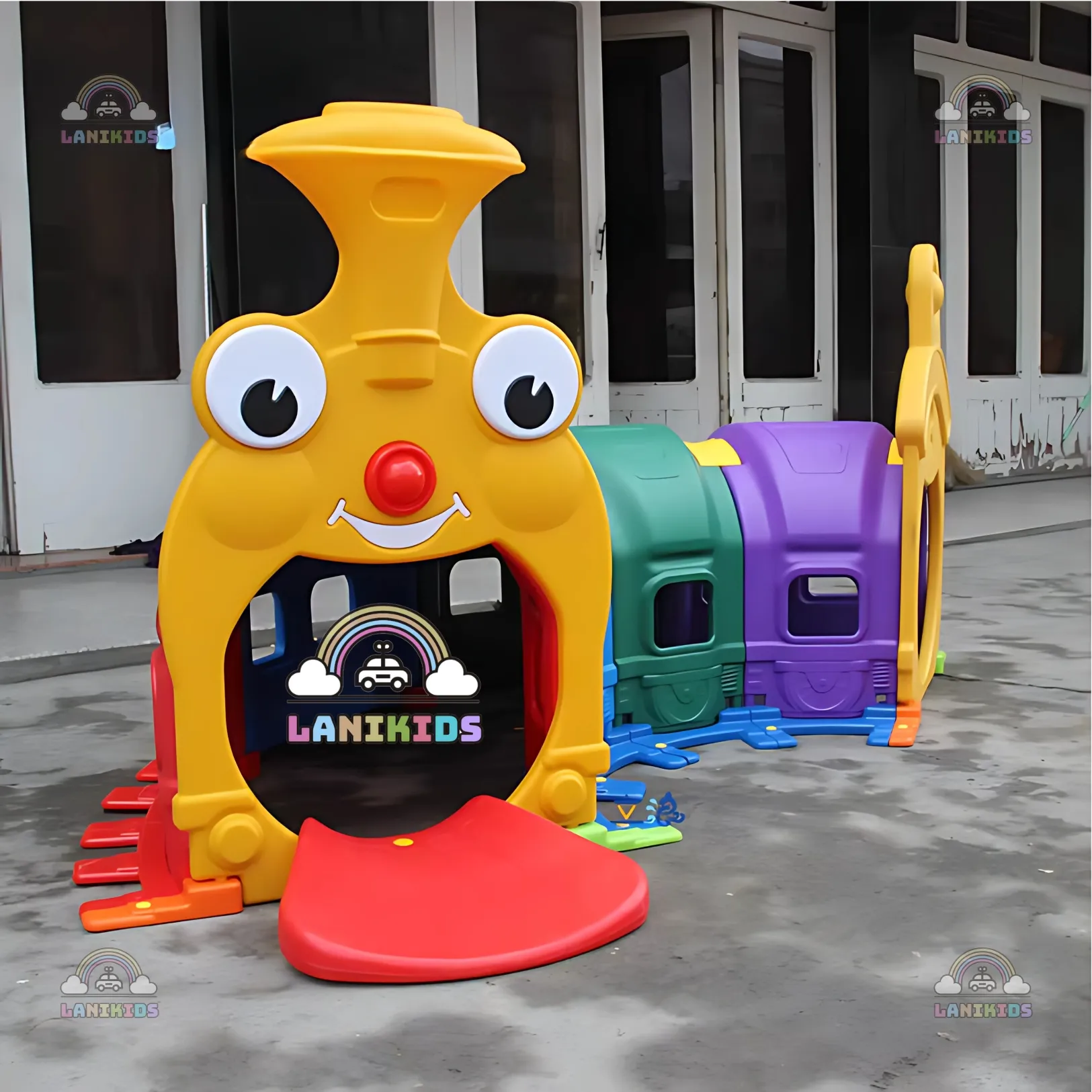 Hầm chui tàu hoả – Đồ chơi mầm non an toàn cho khu vui chơi trẻ em