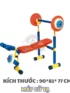 Máy đẩy tạ - Bộ tập gyms trẻ em cho khu vui chơi, trường mầm non