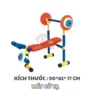 Máy đẩy tạ - Bộ tập gyms trẻ em cho khu vui chơi, trường mầm non