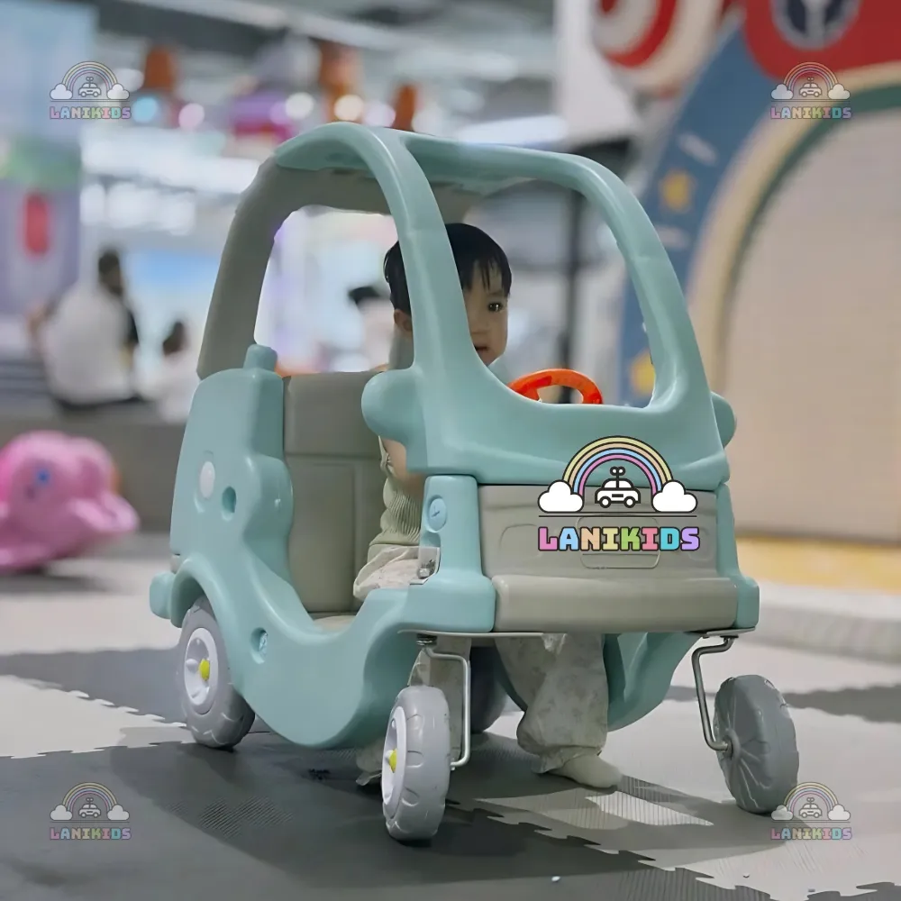 Xe Ôtô Chòi Chân Công Chúa Màu Hồng & Xanh Pastel – Đồ Chơi Mầm Non Cao Cấp An Toàn