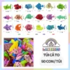 Túi Cá To 50 Con – Đồ Chơi Câu Cá Nam Châm An Toàn Cho Bé