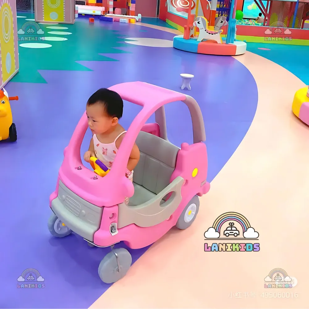 Xe Ôtô Chòi Chân Công Chúa Màu Hồng & Xanh Pastel – Đồ Chơi Mầm Non Cao Cấp An Toàn