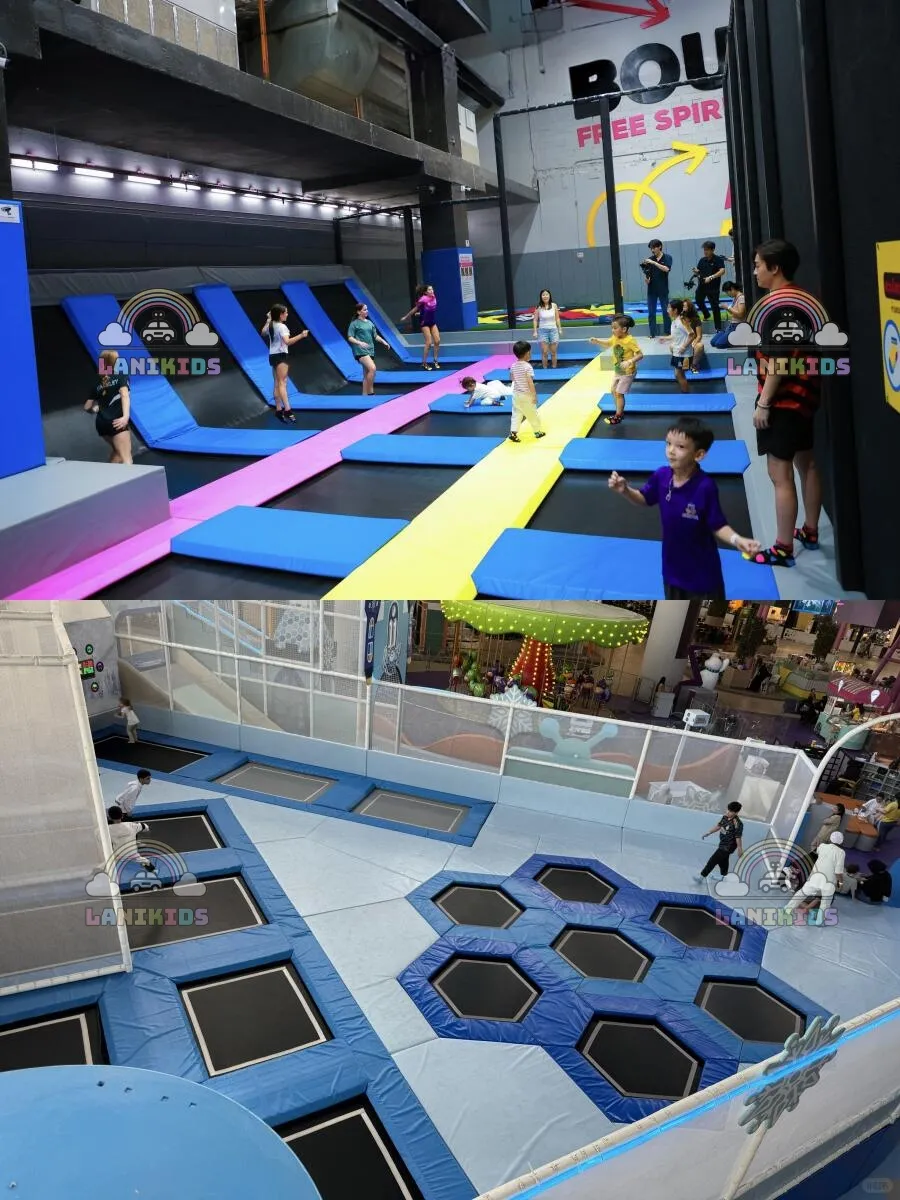 Khu Vui Chơi Vận Động Trampoline – Giải Pháp Thiết Kế Khu Vui Chơi Trẻ Em Nhập Khẩu Cao Cấp