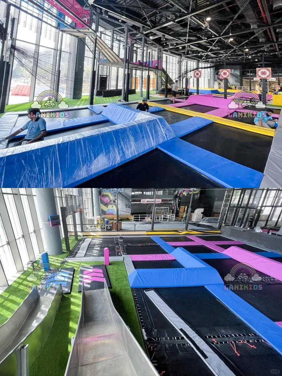 Khu Vui Chơi Vận Động Trampoline – Giải Pháp Thiết Kế Khu Vui Chơi Trẻ Em Nhập Khẩu Cao Cấp