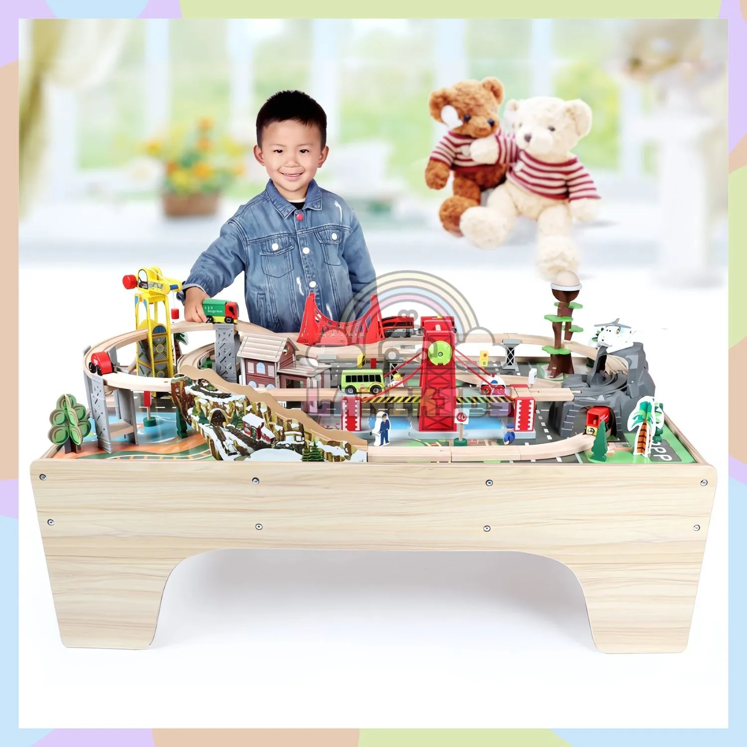 Bộ Sa Bàn Giao Thông Đồ Chơi Gỗ Cho Bé - Hướng Nghiệp & Tư Duy Sáng Tạo | Lanikids