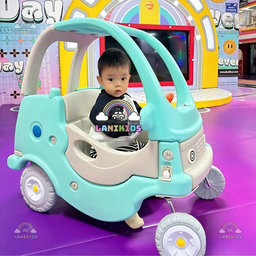 Xe Ôtô Chòi Chân Công Chúa Màu Hồng & Xanh Pastel – Đồ Chơi Mầm Non Cao Cấp An Toàn