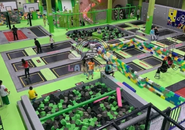 Khu Vui Chơi Vận Động Trampoline – Giải Pháp Thiết Kế Khu Vui Chơi Trẻ Em Nhập Khẩu Cao Cấp