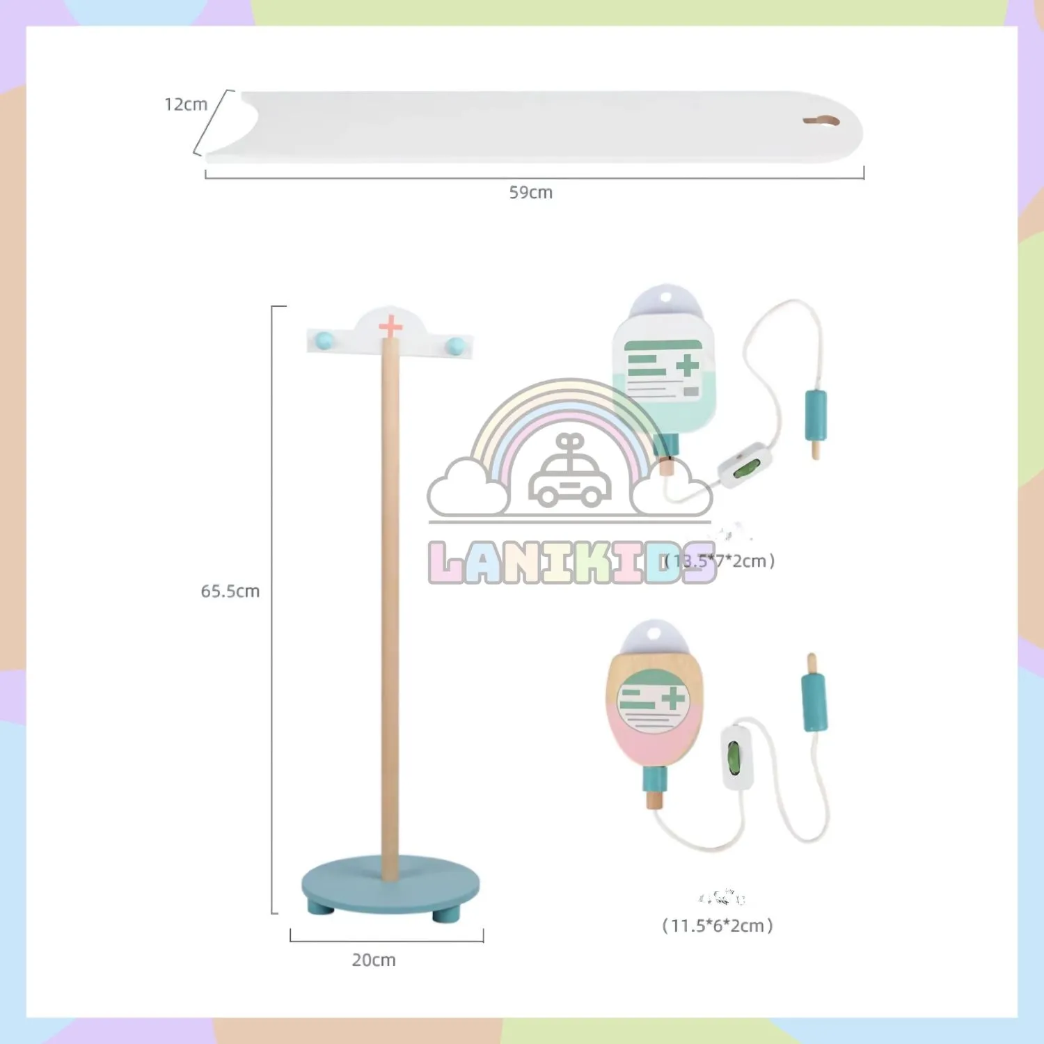 BỘ TỦ BÁC SĨ GỖ HOSPITAL – ĐỒ CHƠI HƯỚNG NGHIỆP GIÚP BÉ YÊU NGHỀ Y TỪ NHỎ
