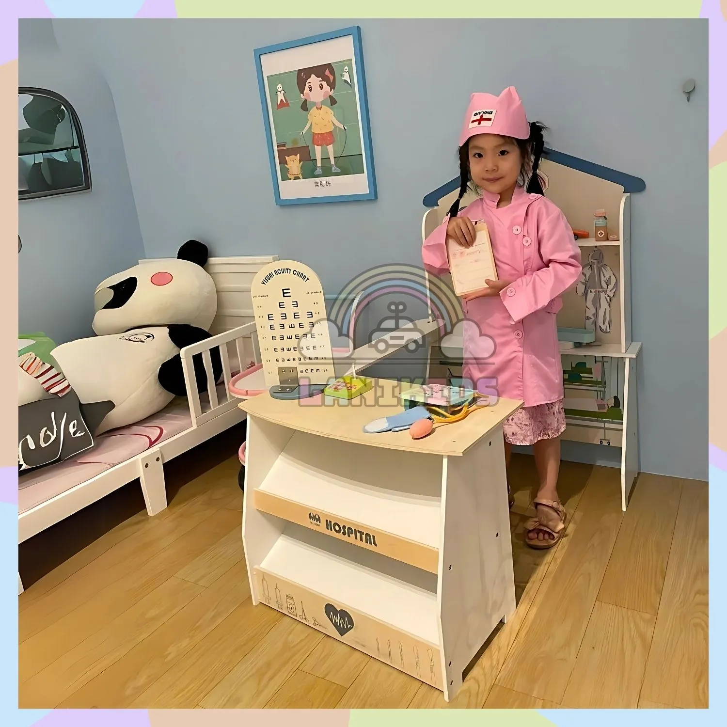 BỘ TỦ BÁC SĨ GỖ HOSPITAL – ĐỒ CHƠI HƯỚNG NGHIỆP GIÚP BÉ YÊU NGHỀ Y TỪ NHỎ
