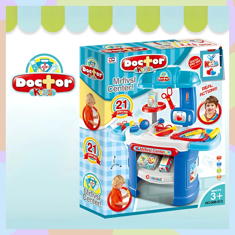Bộ Đồ Chơi Bác Sĩ Cho Bé Doctor Kids – Tủ Nhựa Mô Phỏng Trạm Y Tế Mini | Đồ Chơi Hướng Nghiệp