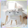Bộ Trang Điểm 1 Gương Màu Trắng  Đồ Chơi Hướng Nghiệp Làm Đẹp Cho Bé – Lanikids Coffee Kids
