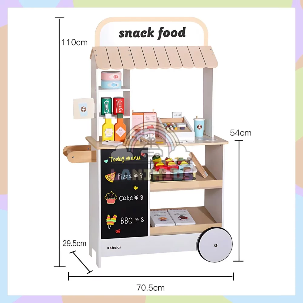 Bộ Tủ Bán Hàng Snack Food – Đồ Chơi Hướng Nghiệp Giúp Bé Phát Triển Kỹ Năng Toàn Diện