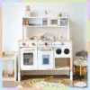 Bộ Tủ Bếp Gỗ Coffee Hàn Quốc – Đồ Chơi Hướng Nghiệp Sang Trọng Cho Bé | Lanikids