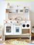 Bộ Tủ Bếp Gỗ Coffee Hàn Quốc – Đồ Chơi Hướng Nghiệp Sang Trọng Cho Bé | Lanikids