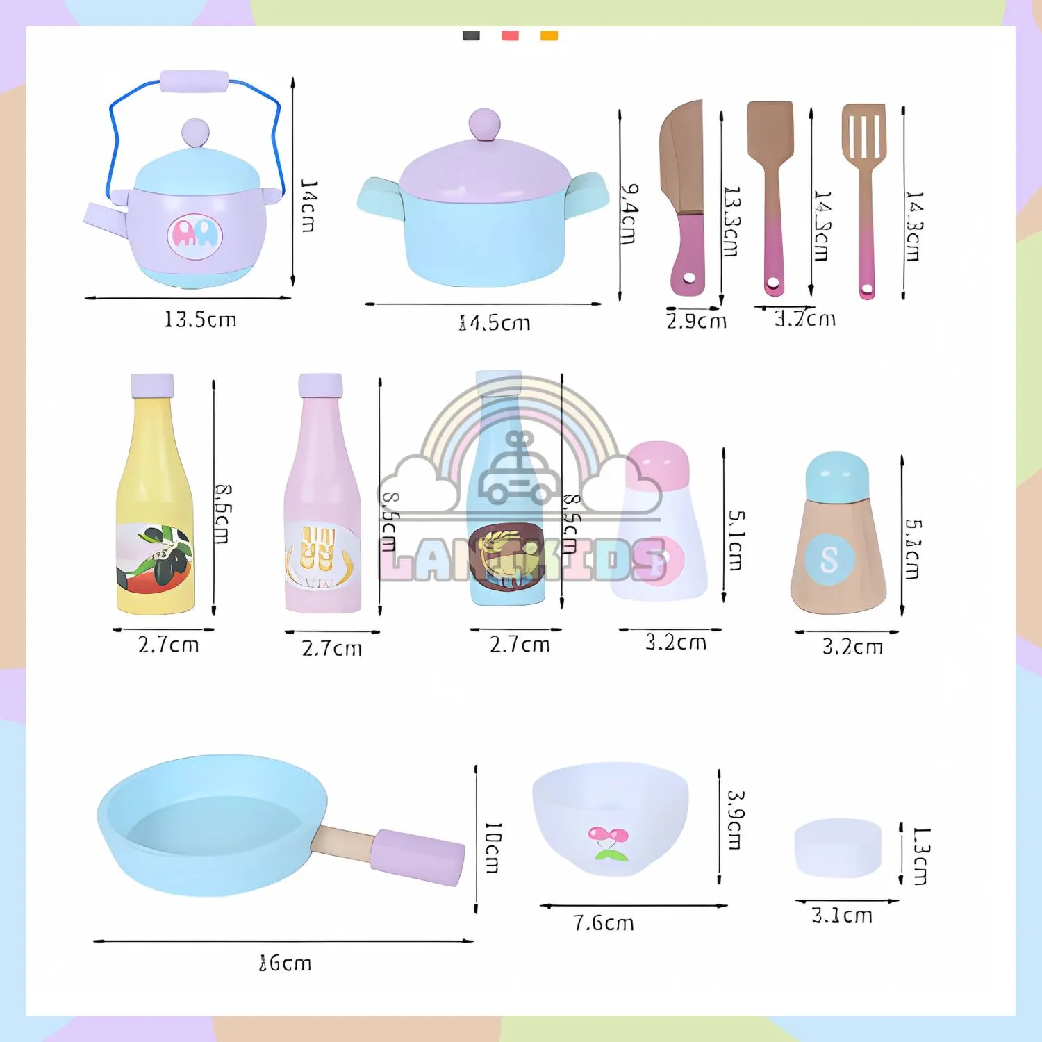 Bộ đồ chơi nhà bếp hướng nghiệp khu vui chơi coffe kids Combine Kitchen B