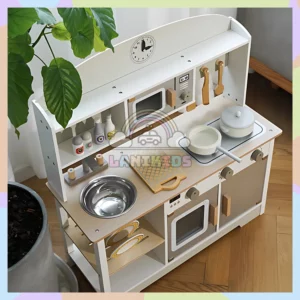 Bộ Tủ Bếp Gỗ Big Kitchen Cho Bé – Đồ Chơi Hướng Nghiệp An Toàn & Sáng Tạo | Lanikids