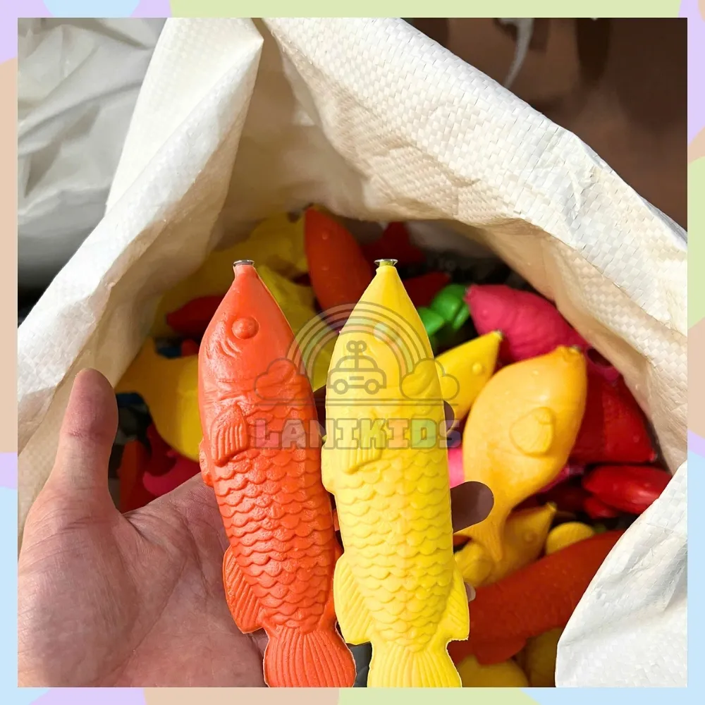 Cá Nhựa Cân – Đồ Chơi Câu Cá Nam Châm An Toàn Cho Khu Vui Chơi Trẻ Em  Lanikids