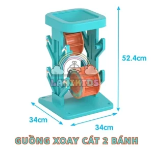 Guồng Xoay Cát 2 Bánh – Đồ Chơi Xúc Cát Cao Cấp Siêu Bền Cho Khu Vui Chơi Trẻ Em