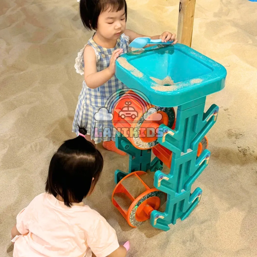 Guồng Xoay Cát 3 Bánh – Đồ Chơi Xúc Cát Cao Cấp Cho Khu Vui Chơi Trẻ Em