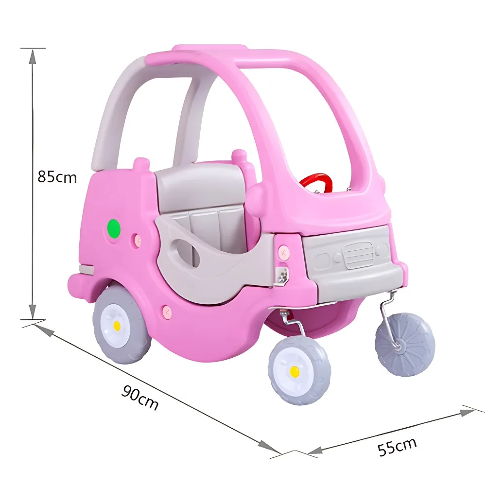 Xe Ôtô Chòi Chân Công Chúa Màu Hồng & Xanh Pastel – Đồ Chơi Mầm Non Cao Cấp An Toàn