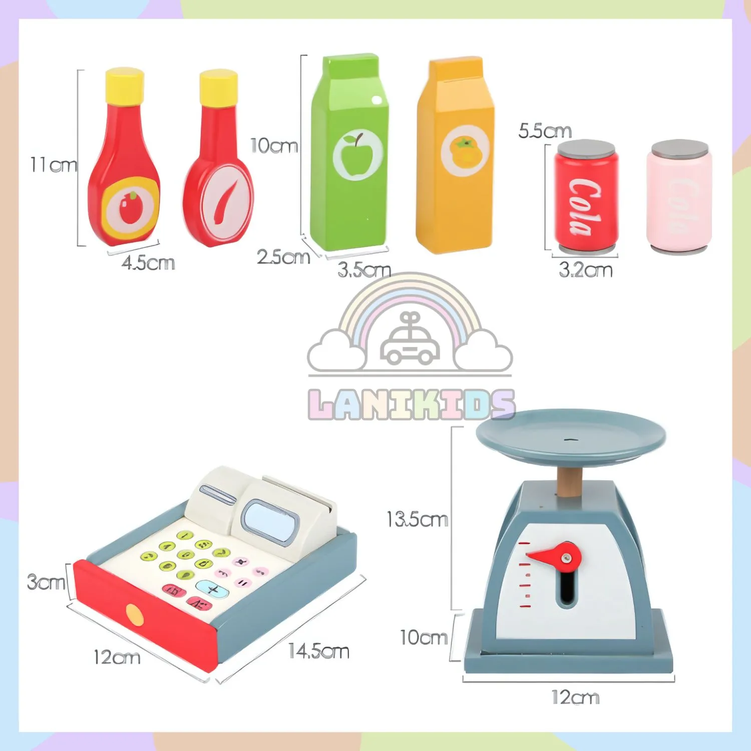 QUẦY XE ĐẨY GIẢI KHÁT CHO BÉ – ĐỒ CHƠI HƯỚNG NGHIỆP NHẬP VAI NGHỀ BÁN HÀNG