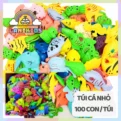 Túi cá nhỏ 100 con – đồ chơi câu cá nam châm