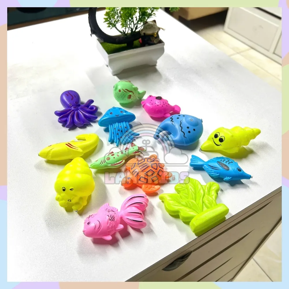 Túi cá nhỏ 100 con – đồ chơi câu cá nam châm
