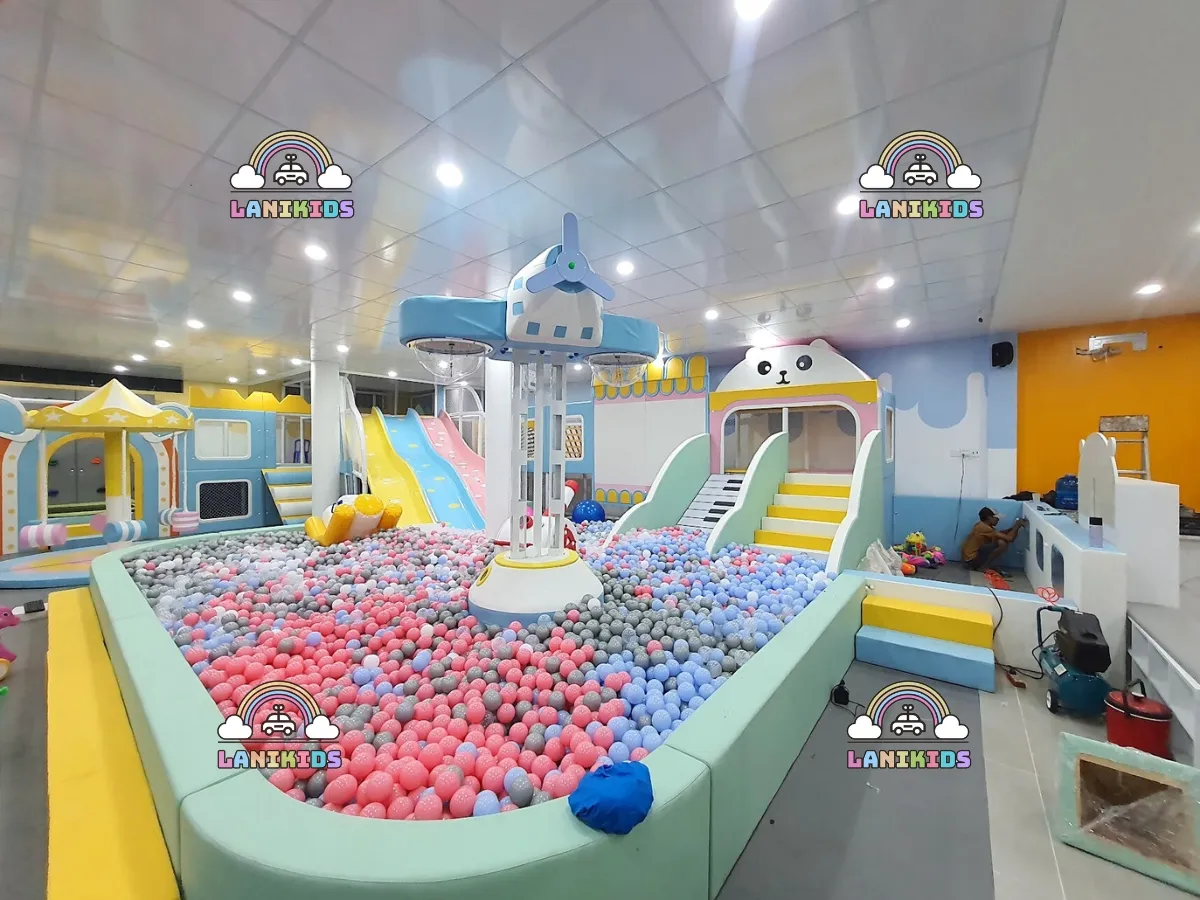Thiết Kế Thi Công Khu Vui Chơi Trẻ Em Babi Kids Cafe Tại Cà Mau – Dự Án Thực Tế Do Lanikids Thực Hiện