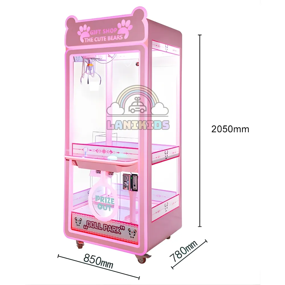Máy Gắp Gấu Thú Bông Panda Doll Park  Máy Gắp Thú Bông Cho Khu Vui Chơi