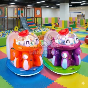 Thú Nhún Điện Small Octopus – "Tiểu Bạch Tuộc" Hút Khách Cho Khu Vui Chơi & Coffee Kids