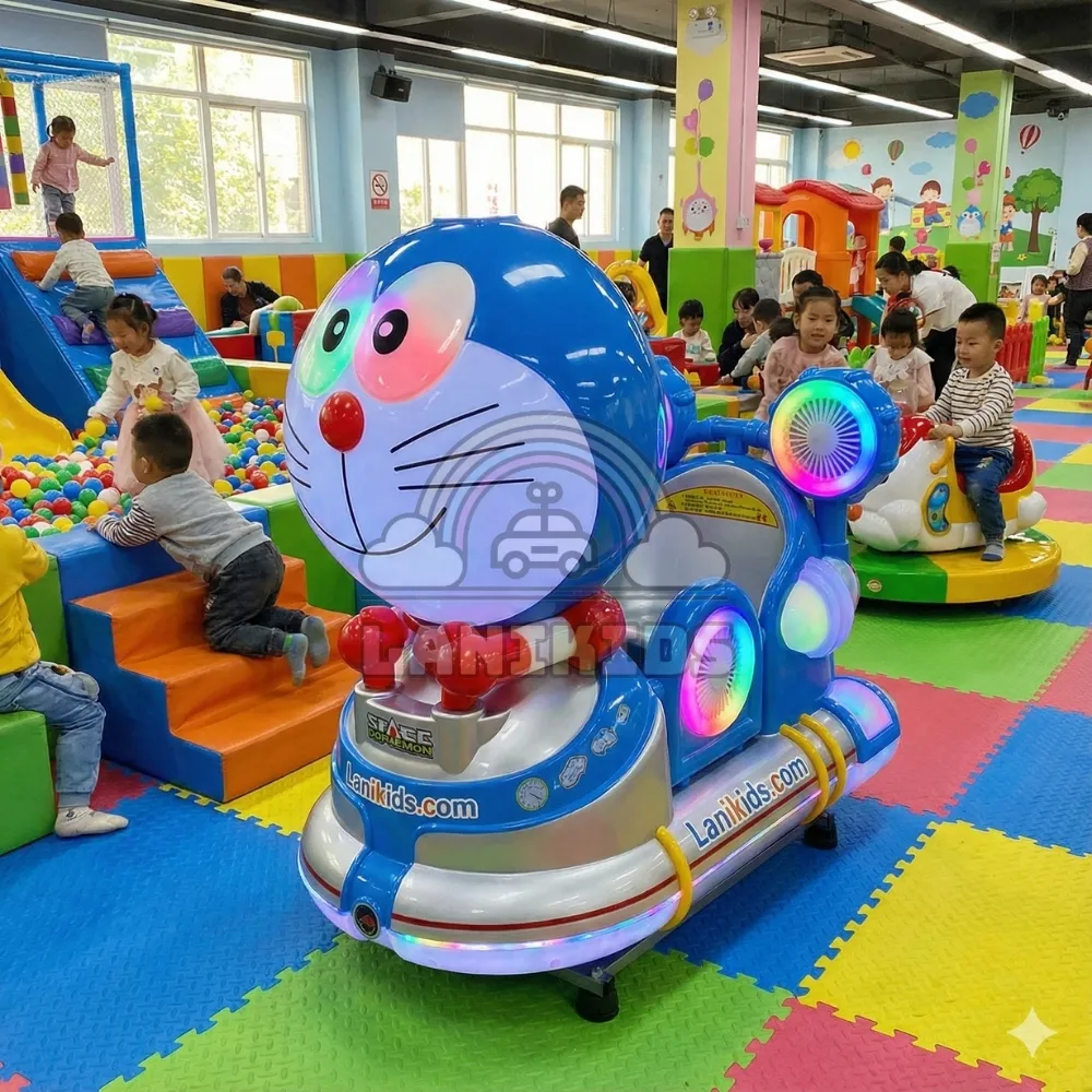 Thú Nhún Điện Doraemon Có Màn Hình – Siêu Phẩm Máy Game “Hút Khách” Cho Khu Vui Chơi