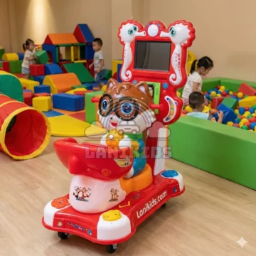 Thú Nhún Điện Siêu Nhân Mèo – Máy Game Nhập Khẩu Đẳng Cấp Cho Khu Vui Chơi